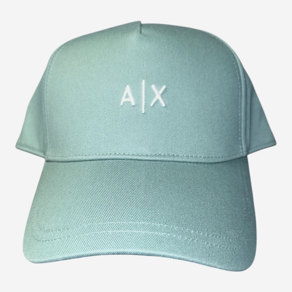 Armani Exchange A/X Green Logo One Size Snap Back Baseball Cap NWT